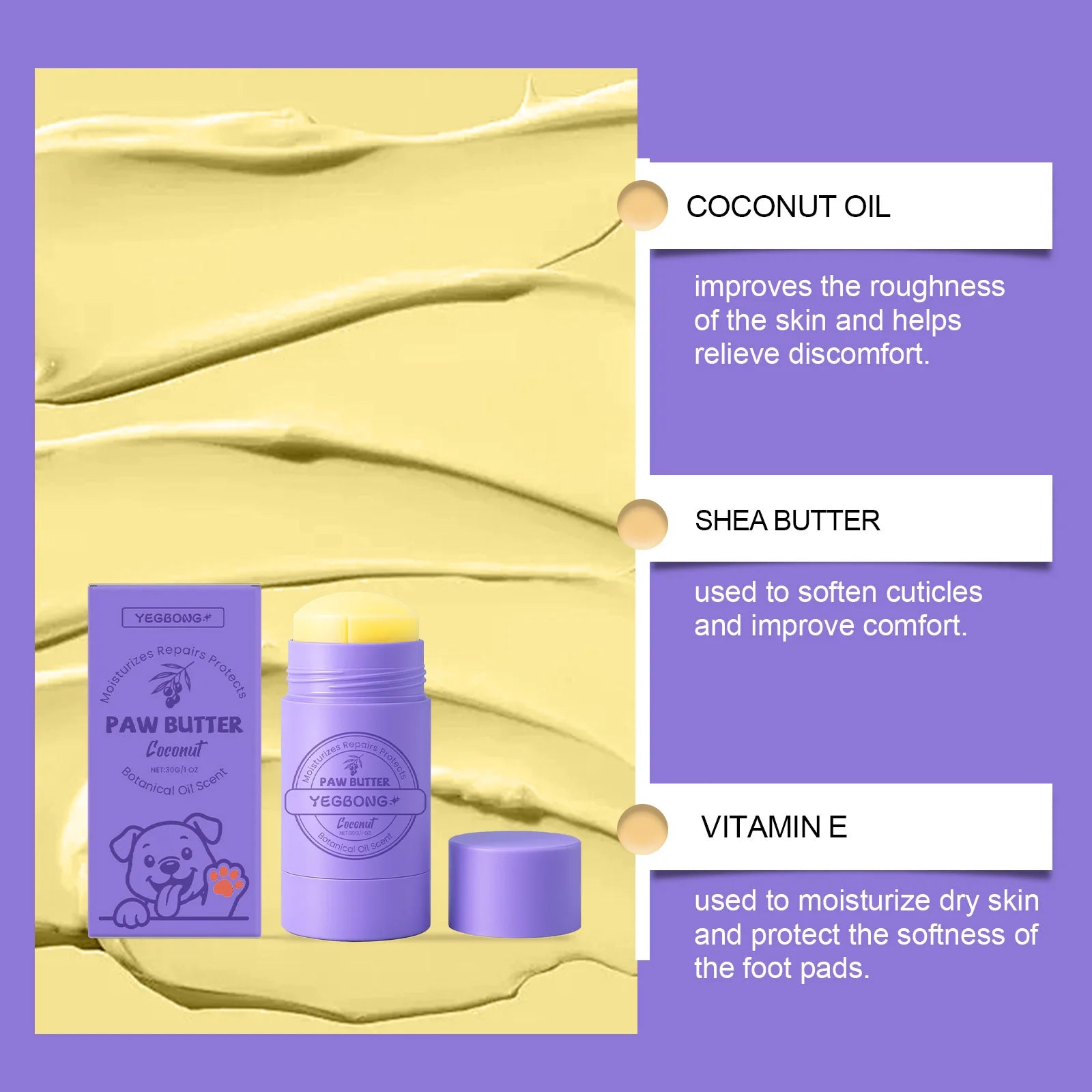 Beeswax Paw & Nose Balm for Dogs & Cats — 30g Moisturising Repair Cream