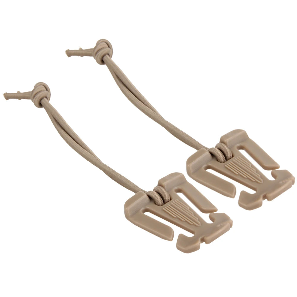 Trail Gear Accessories: 2PC Backpack Buckle Clamp Carabiner, Nylon Bag Hanger Hook / Rungear