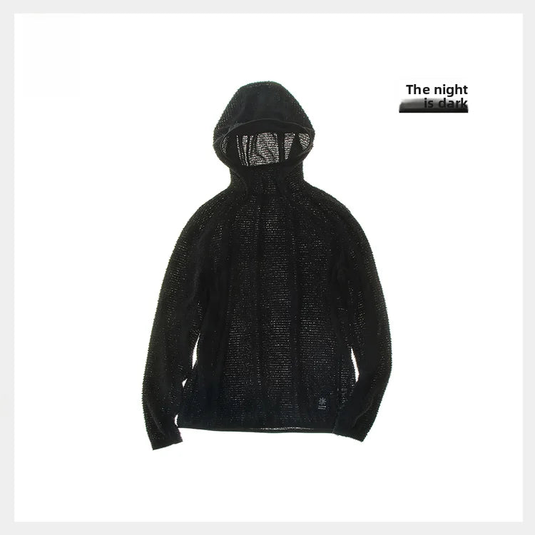 TANKE Men's Fleece Sports Hoodie | Lightweight Layering for Outdoor & Running