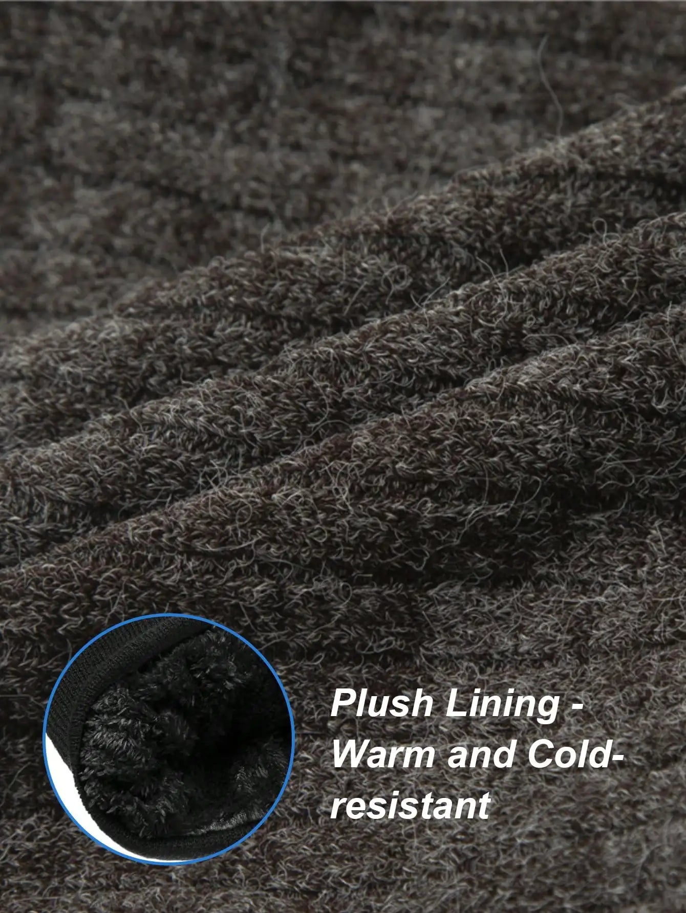 Fleece-Lined Knit Neck Gaiter | Unisex Winter Neck Warmer for Running, Hiking & Cycling