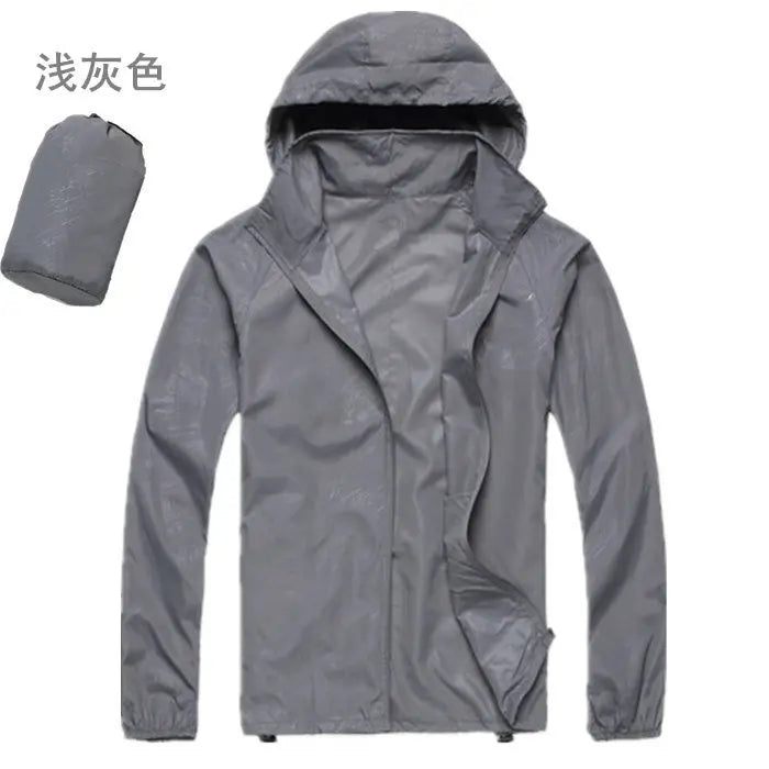Running Apparel: Unisex, Waterproof, Lightweight, Quick-Dry, Hooded Thin Windbreaker / Rungear