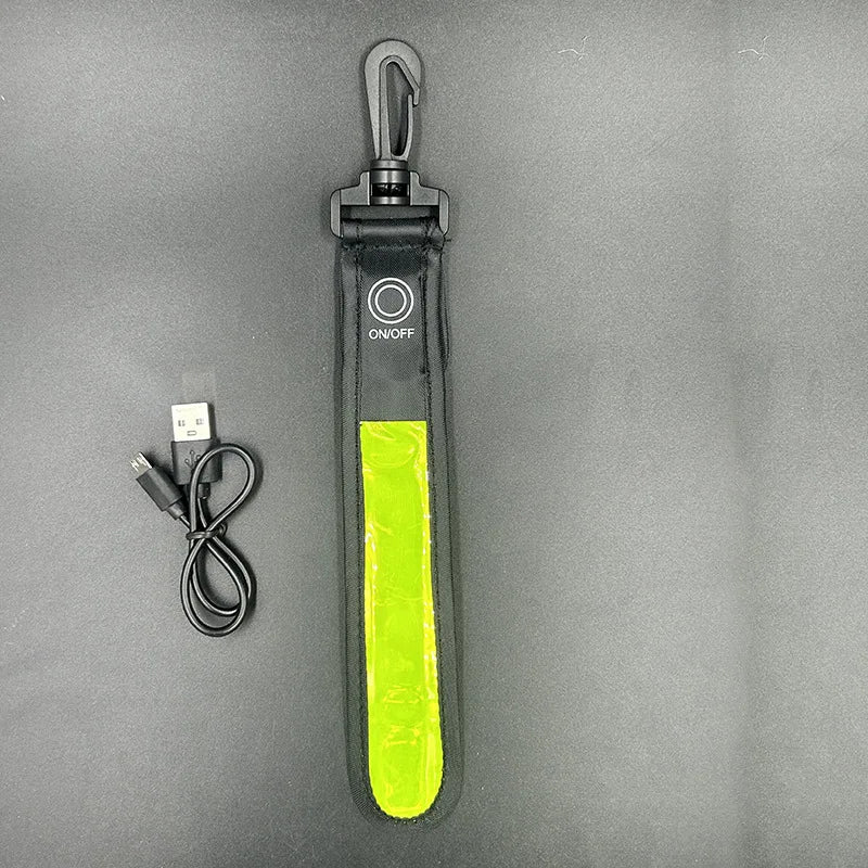 Rechargeable LED Reflective Safety Light Clip for Running, Cycling & Hiking