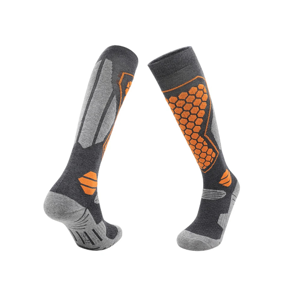 Compression Socks Apparel: GTUBIKE Unisex Thermal, Winter Cotton High Elastic Sports Socks / Rungear