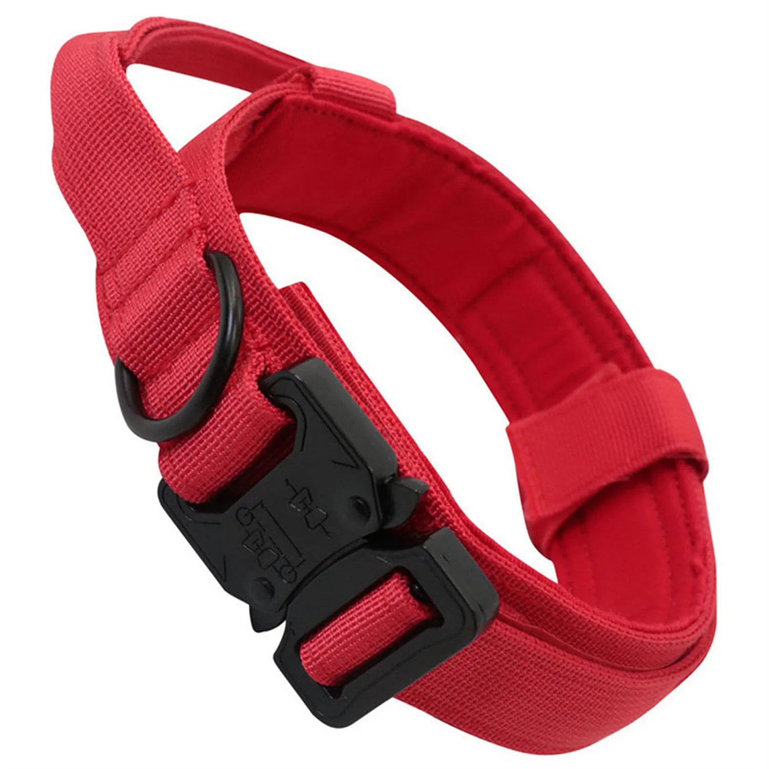 Reflective Dog Collars: Adjustable, Reflective, Quick Release, Nylon Training Dog Collar With Handle / Rungear