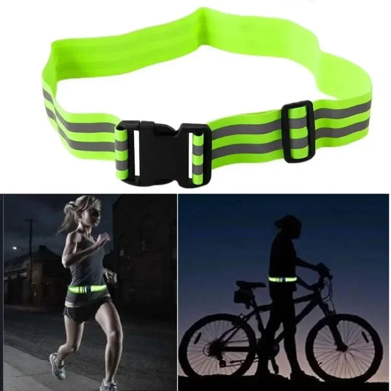 Reflective Safety Belt | Adjustable Hi-Vis Waist Band for Running, Cycling & Hiking