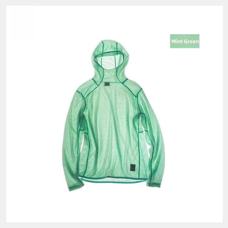 TANKE Men's Fleece Sports Hoodie | Lightweight Layering for Outdoor & Running