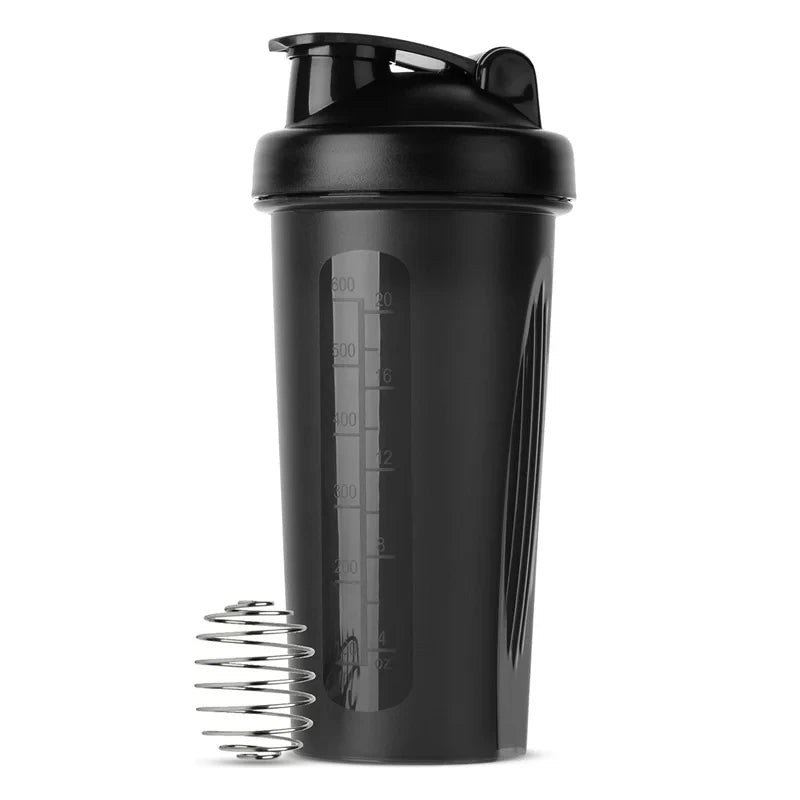 600ml Sports Protein Shaker Bottle – Lightweight Portable 20oz Plastic Shake Cup for Gym, Running & Fitness | RUNGEAR