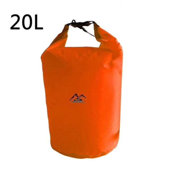 Waterproof PVC Roll-Top Dry Bag | Roll-Top Buckle Closure, Shoulder Strap Loop | Available in 5L–70L | RUNGEAR