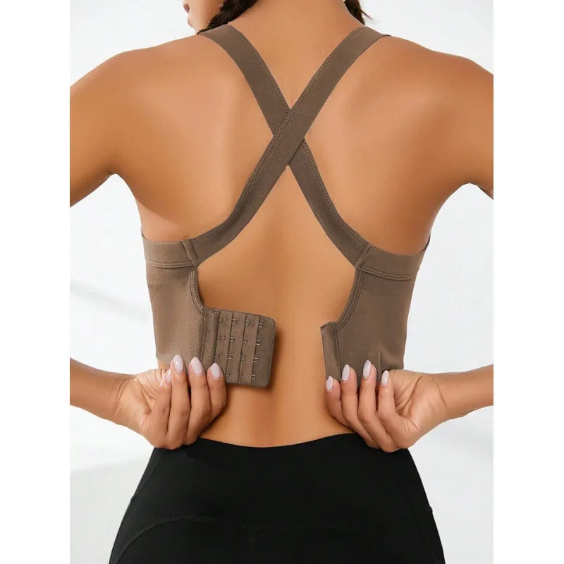 Sports Cross-Back sports Bra, No Chest Pad, Adjustable Size