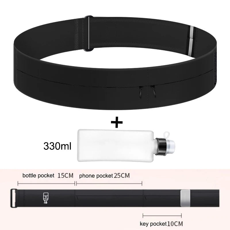 Running Belt with Water Bottle | Hydration Waist Pack for Men & Women