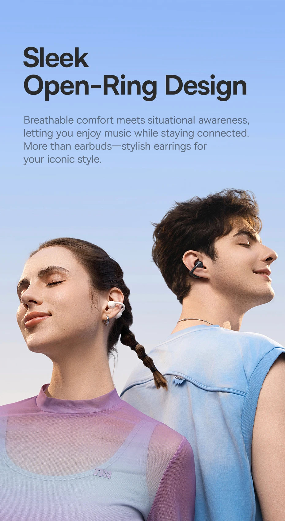 Running Tech Gear: Baseus BC1 Ear Clip Earbuds, Open Ear Wireless Earphones, Bluetooth 6.0 Clip On, 4-Mic Super Bass IP55 / Rungear