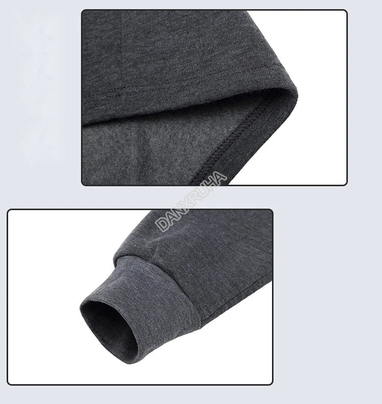 Men's Thermal Apparel: Winter Fleece ,Thick Thermal Long John Underwear Sets / Rungear
