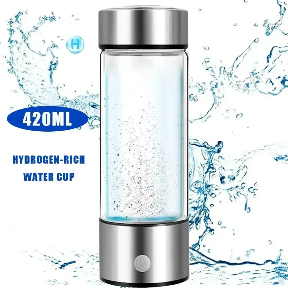 Hydration Gear Accessories: Hydrogen Water Bottle, Portable, Rechargeable, Hydrogen Water Ionizer Machine / Rungear
