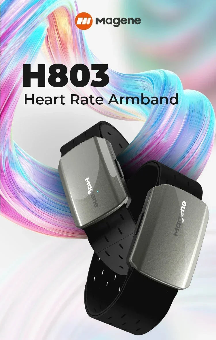 Magene H803 Optical Arm Heart Rate Monitor – Dual Mode ANT+ & Bluetooth Armband Sensor for Running, Cycling & Health Tracking | RUNGEAR