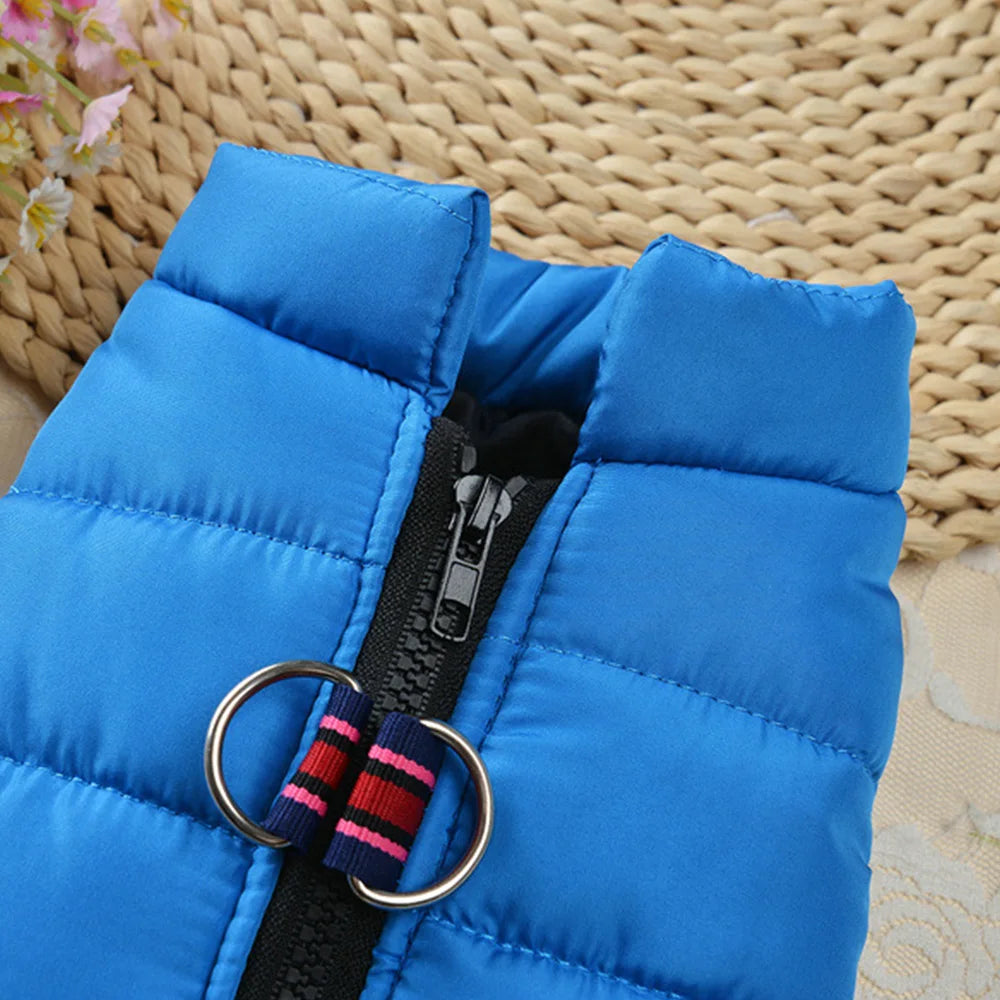 Winter Dog Jacket with Zipper | Warm Polyester Vest Coat for Small & Medium Dogs | RUNGEAR