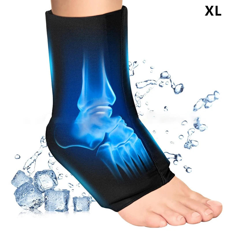 Reusable Hot & Cold Therapy Gel Foot Ice Pack Wrap – Cooling Sock for Plantar Fasciitis, Ankle Pain Relief & Arthritis | RUNGEAR