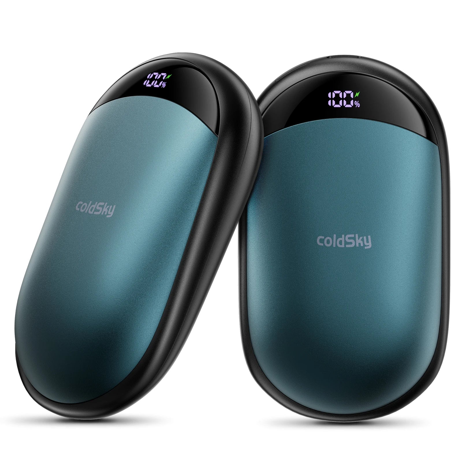 COLDSKY 2-in-1 Rechargeable Magnetic Hand Warmers – 2-Pack Electric Pocket Warmers with Digital Display