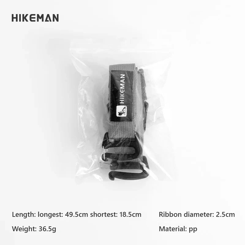HIKEMAN Adjustable Outdoor Luggage Straps Camping Travel Gear Buckle Fastening Packing Belt for Hiking Accessories