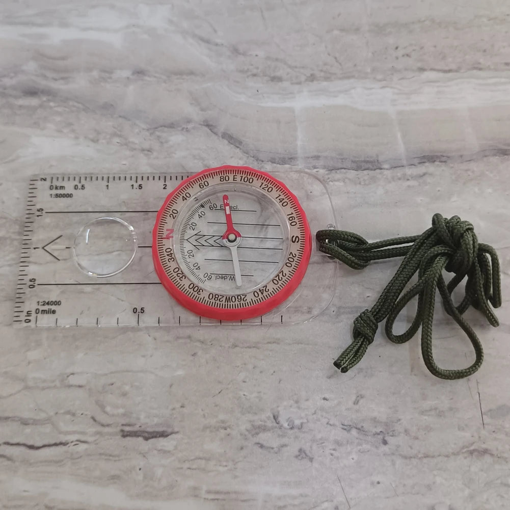Running Trail Gear: Luminous Shockproof, Outdoor Multifunctional Compass, High Accuracy for Hiking Survival / Rungear