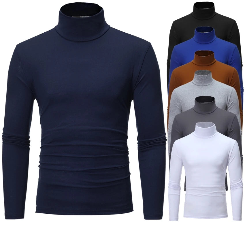Men's Thermal Apparel: Winter High Neck, Slim Fit, Long Sleeved, Thermal Shirt / Rungear