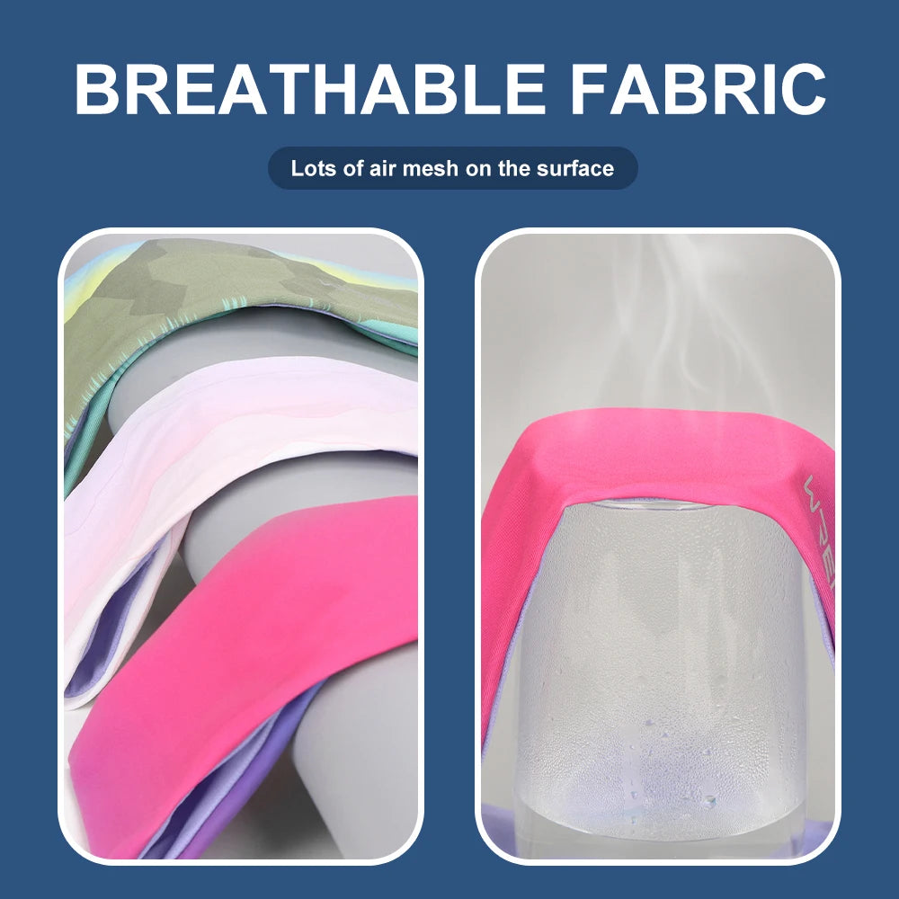Wide Sports Headband – Elastic, Moisture-Wicking Sweatband | Running, Cycling, Yoga & Gym | Fits 48–62cm | Pink