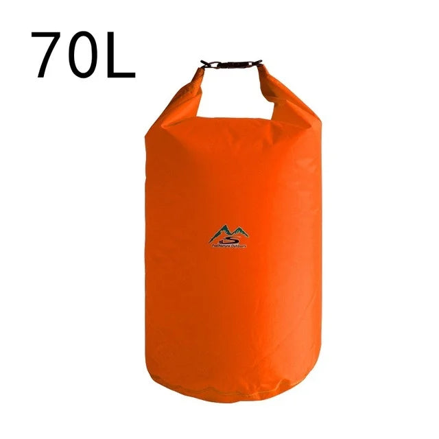 Waterproof PVC Roll-Top Dry Bag | Roll-Top Buckle Closure, Shoulder Strap Loop | Available in 5L–70L | RUNGEAR