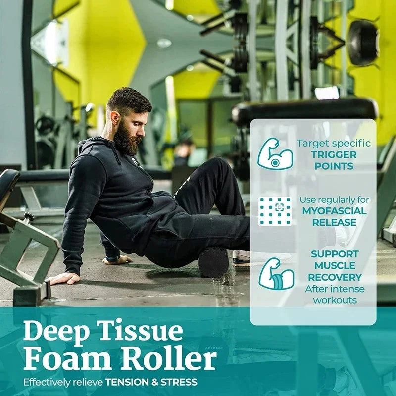 33cm High-Density EPP Fitness Foam Roller – Yoga, Massage & Muscle Therapy