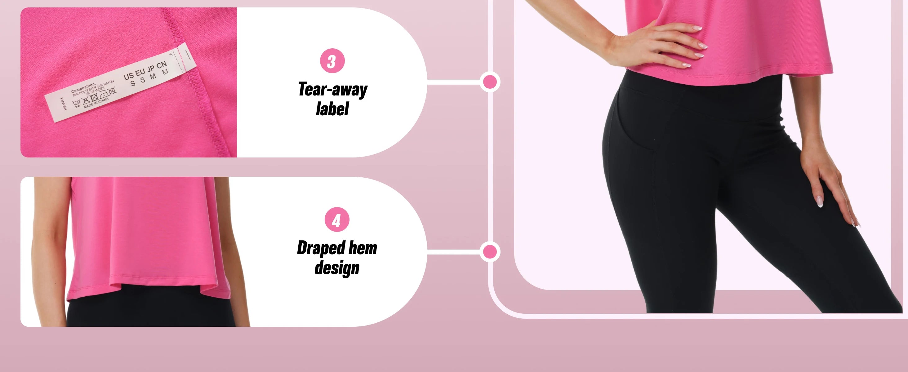 Women's Moisture-Wicking Clothing: TACVASEN Sleeveless, Loose Fit, Crew-Neck, Workout Crop Tank Tops / Rungear