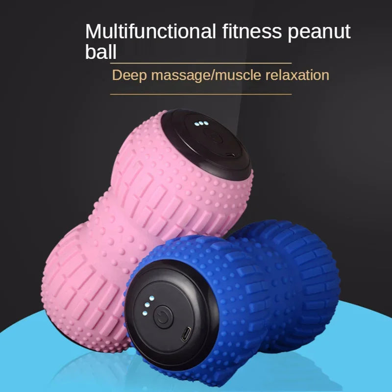 Rechargeable Peanut Fascia Massage Ball – Electric Point Massage for Legs, Shoulders, Neck & Waist Relief