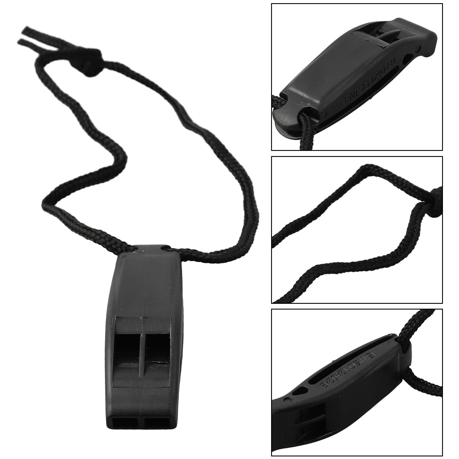 Dual-Frequency Safety Whistle – Pealess, Loud, Waterproof-Ready | Scuba Diving, Kayaking & Emergency Safety | Orange & Black