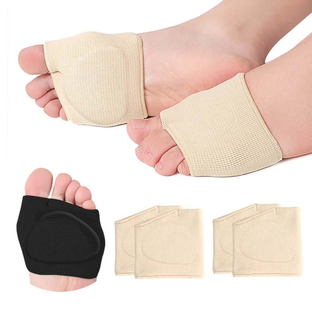 Metatarsal Pads Forefoot Cushions – Anti-Slip Shock-Absorbing Silicone Foot Protectors for Bunions, Hammer Toe & Foot Pain Relief | RUNGEAR