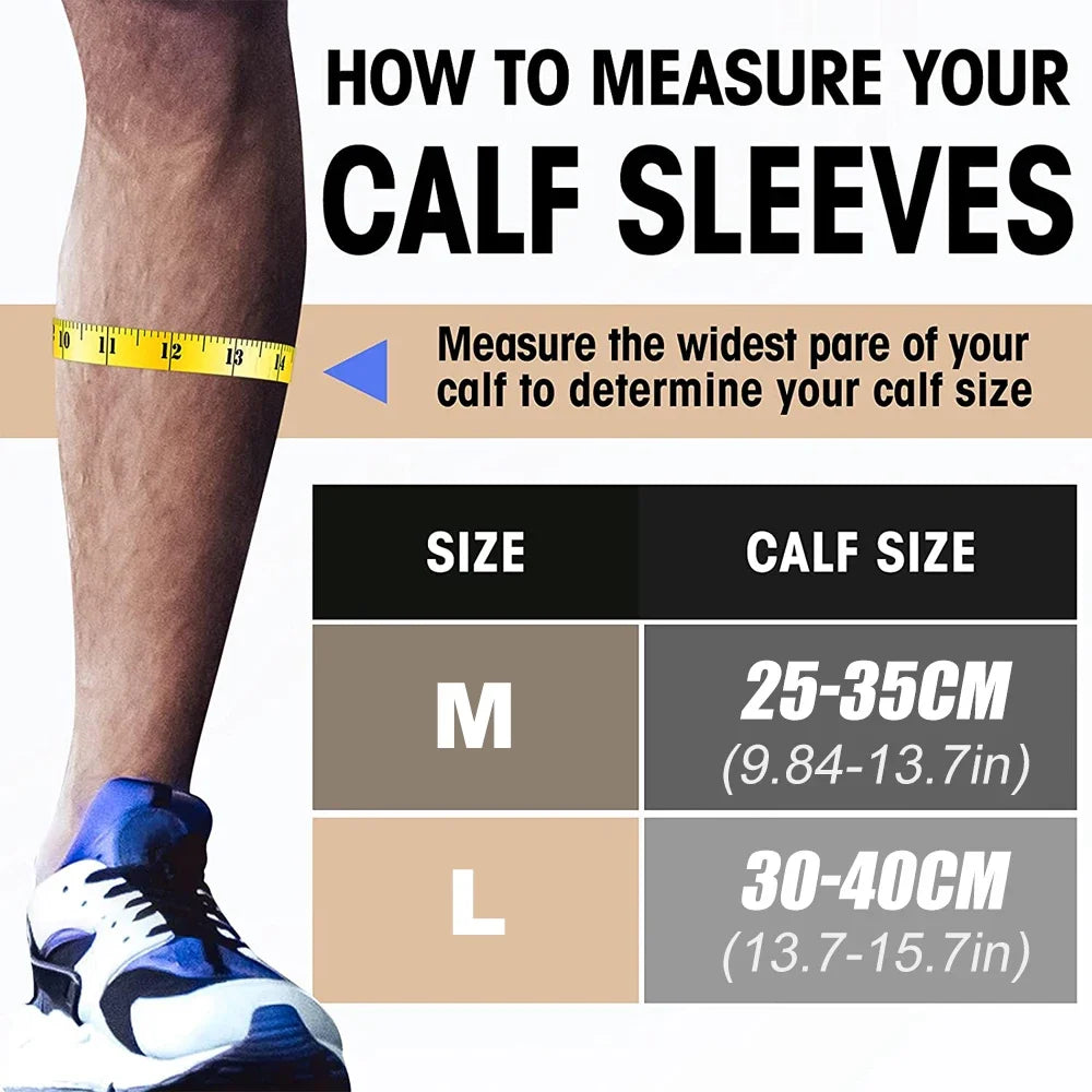 Compression Apparel Gear: 1Pair Unisex, Footless Calf Compression Sleeve Socks for Shin Splint &Varicose Vein / Rungear