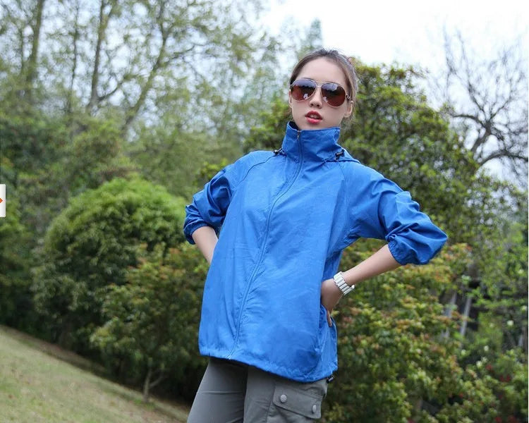 Running Apparel: Unisex, Waterproof, Lightweight, Quick-Dry, Hooded Thin Windbreaker / Rungear