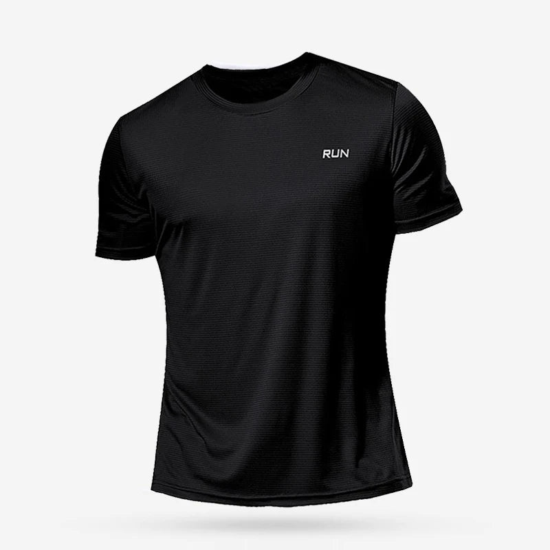 Men's Oversized Gym T-Shirt – Quick-Dry Short Sleeve Fitness Top for Running, Bodybuilding & Sport | RUNGEAR
