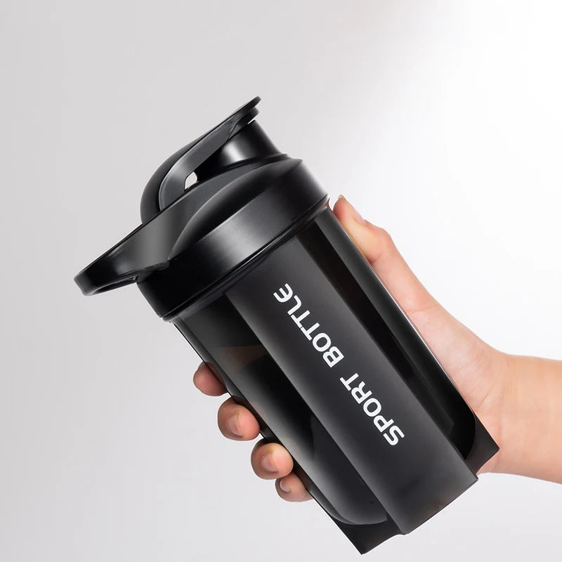 600ml Leakproof Protein Shaker Bottle with Measurement Scale – Portable Sports Mixing Cup for Gym, Outdoor Fitness & Training | RUNGEAR