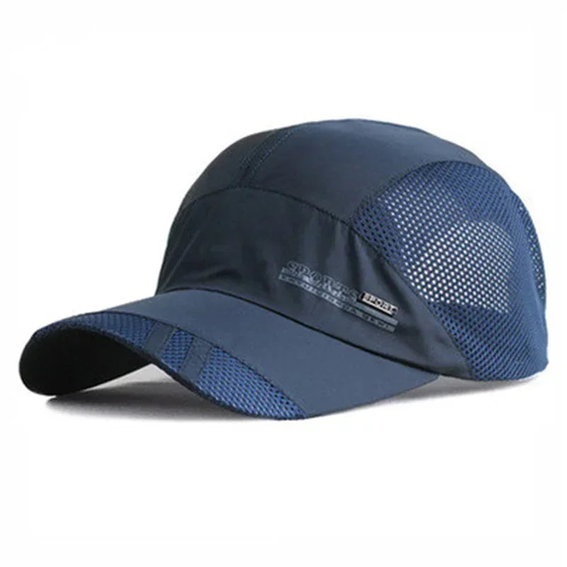 Quick-Dry Breathable Mesh Running Cap – Adjustable Baseball Visor | Sun Protection | Unisex