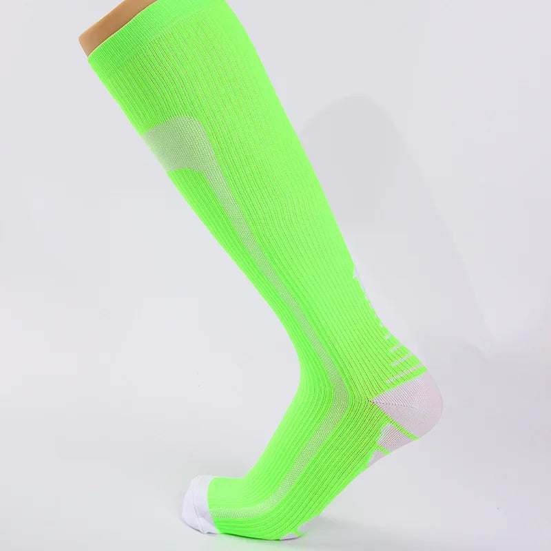 Compression Sock Accessories: Unisex Non-Slip, Knee-High Sports Compression Socks For Fitness / Rungear