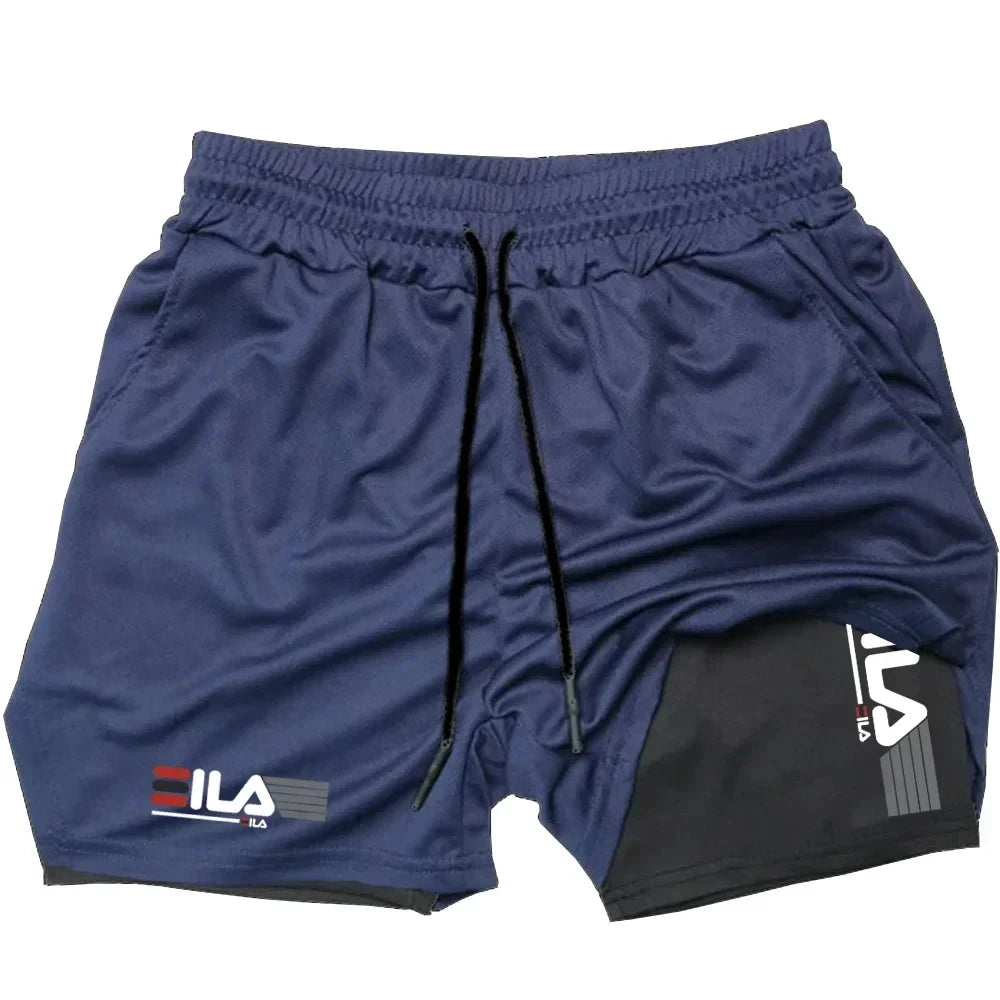Men's Running Apparel: 2-in-1 Breathable, Quick-Dry, Double-Layer Sports Shorts M-3XL / Rungear