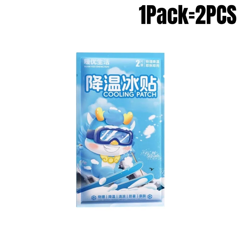 Cooling Gel Patches – Instant Physical Cooling Sheets for Fever, Heatstroke & Summer Relief | Adults & Kids