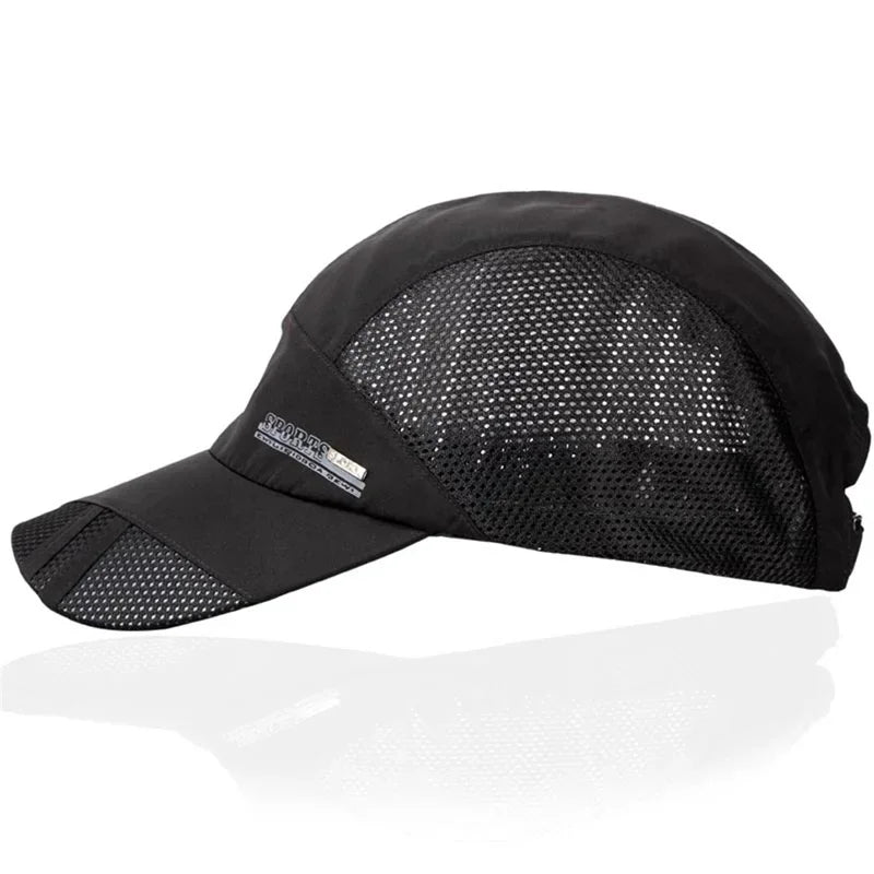 Quick-Dry Breathable Mesh Running Cap – Adjustable Baseball Visor | Sun Protection | Unisex