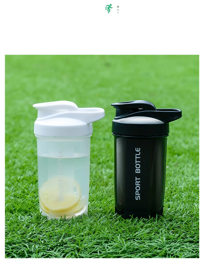 600ml Leakproof Protein Shaker Bottle with Measurement Scale – Portable Sports Mixing Cup for Gym, Outdoor Fitness & Training | RUNGEAR