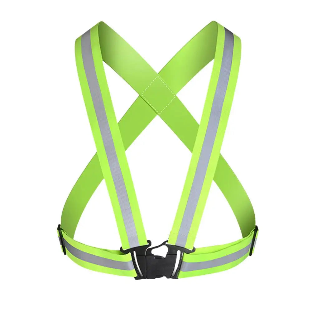 Reflective Safety Vest Harness – Adjustable, Elastic, High-Visibility | Night Running, Cycling & Outdoor | Adults & Children | 5 Colours