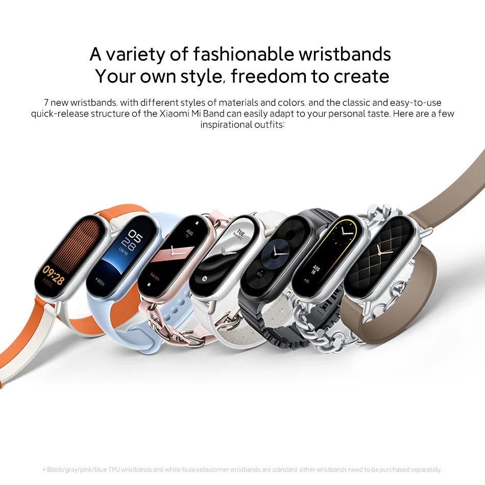 Global Version Xiaomi Smart Band 9 – 1.62" AMOLED, 21-Day Battery, Heart Rate & SpO₂ Tracker