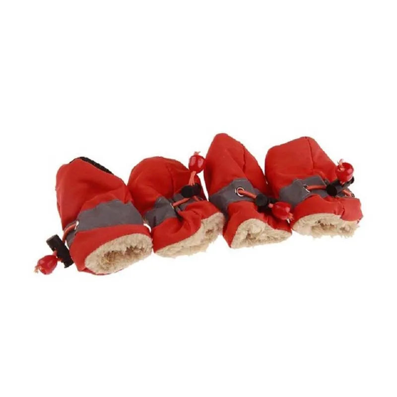 Dog Booties – Waterproof Rubber Anti-Slip Rain & Snow Shoes for Small Dogs & Puppies | Winter Paw Protection | 5 Colours
