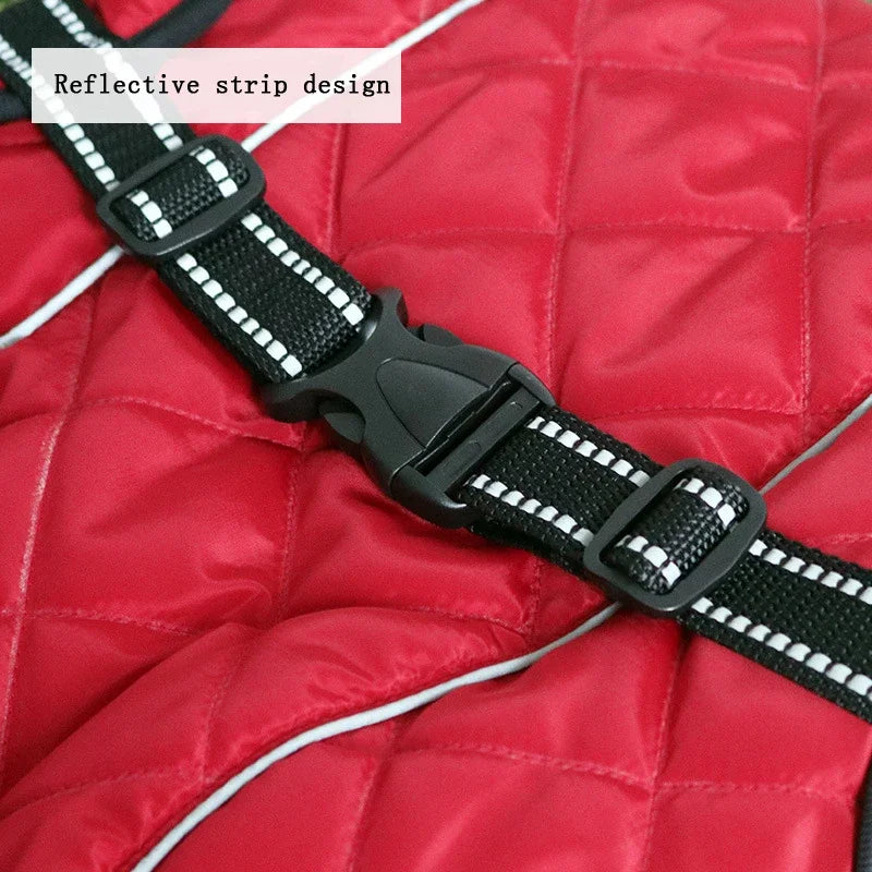 Dog Waterproof Reflective Winter Jacket | Warm Polyester Coat for Medium & Large Dogs | RUNGEAR