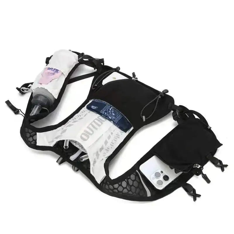 Running Hydration Vest – Lightweight, Reflective, Bladder-Compatible | Trail Running, Cycling & Hiking | Black, Pink
