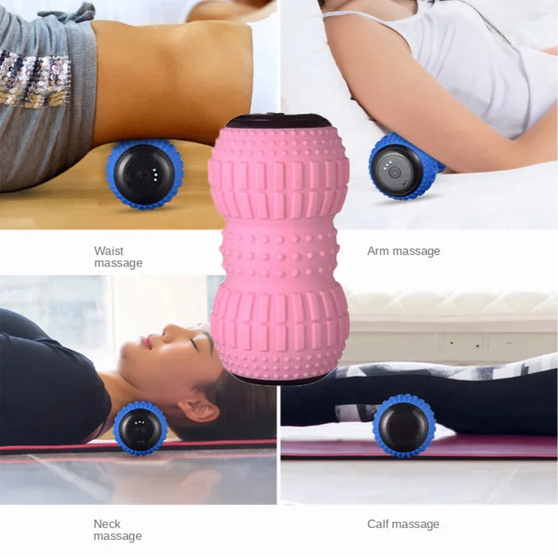 Rechargeable Peanut Fascia Massage Ball – Electric Point Massage for Legs, Shoulders, Neck & Waist Relief