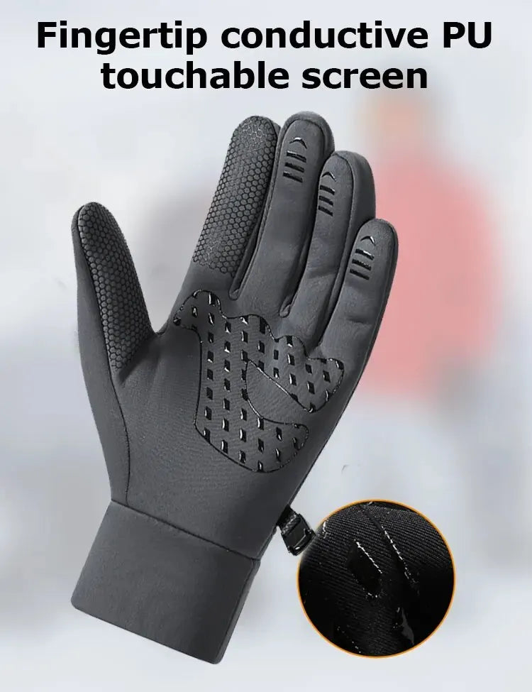Thermal Waterproof Running Gloves | Touch Screen, Anti-Slip & Wrist Zip | Unisex | RUNGEAR