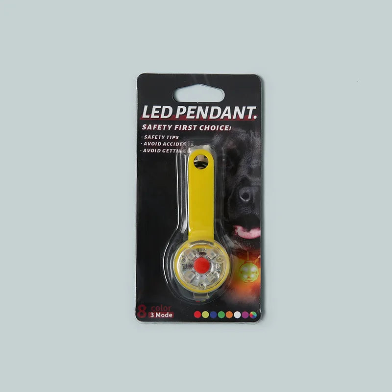 Weatherproof USB Rechargeable LED Dog Safety Light | Anti-Loss Luminous Collar Pendant