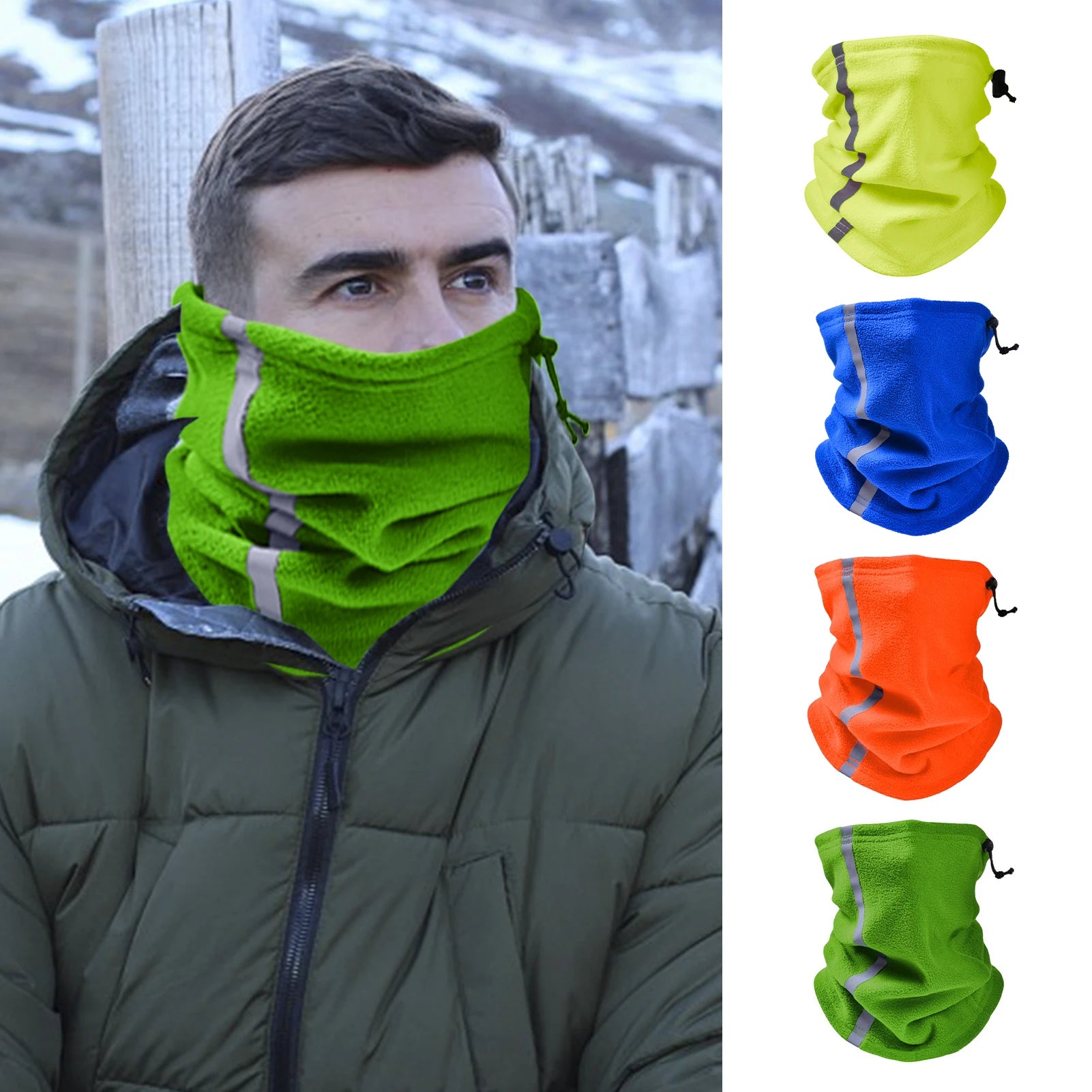 Reflective Fleece Neck Gaiter | Windproof & Adjustable | RUNGEAR